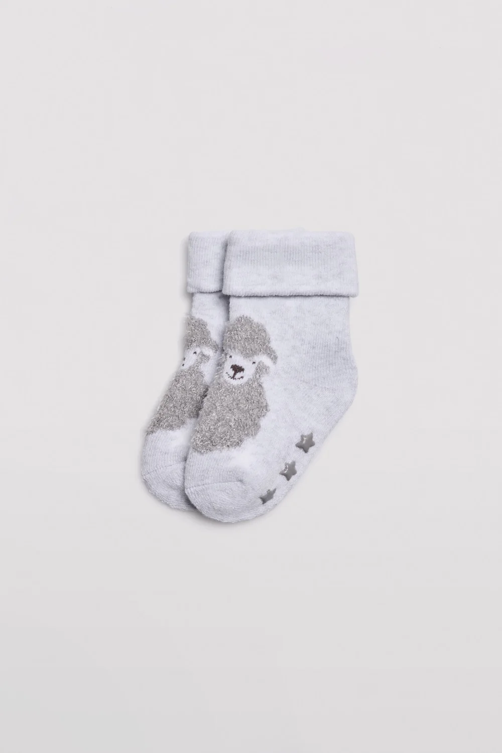 Pacote de 4 meias térmicas antiderrapantes para bebê estampadas com bons sonhos - Image 2