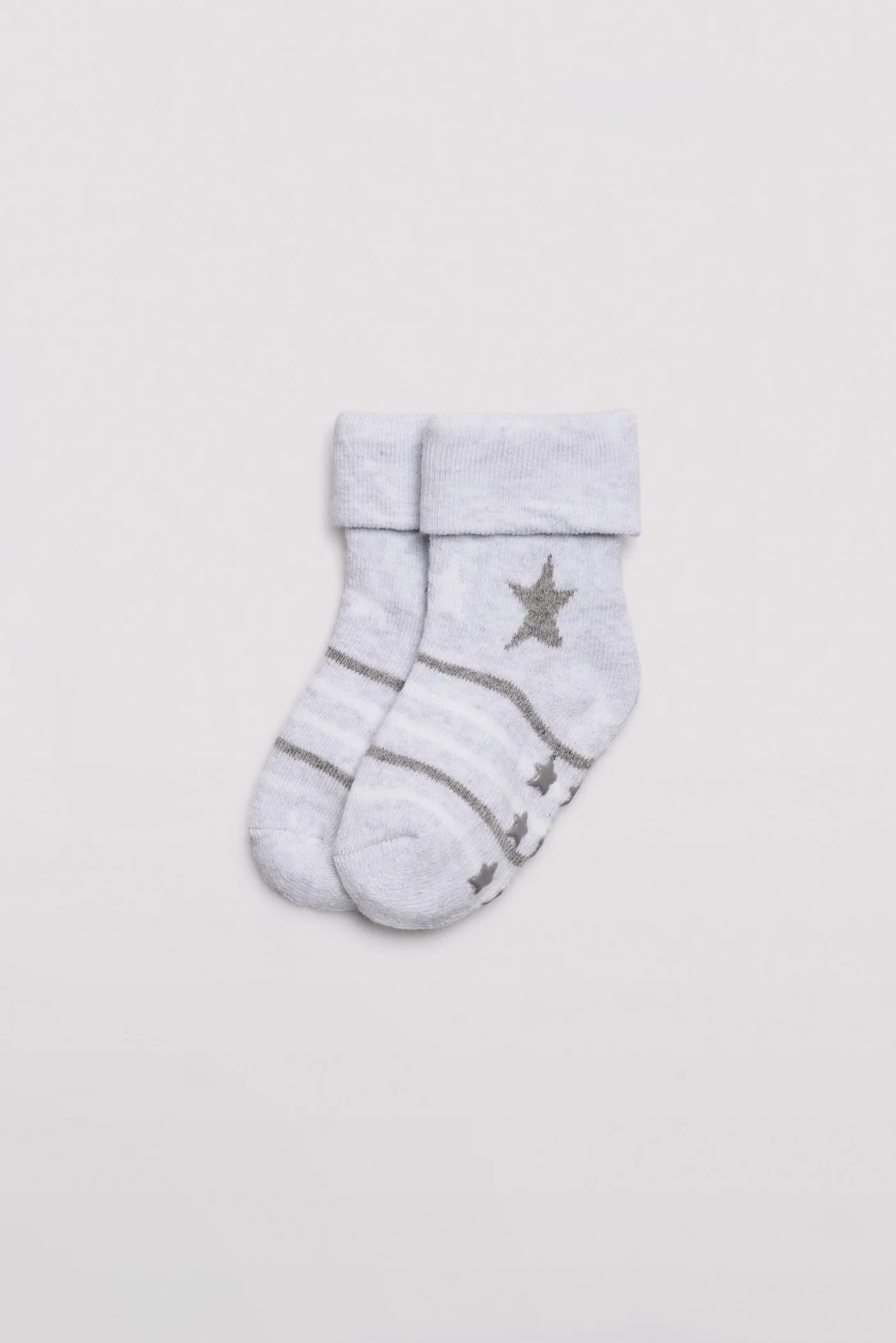 Pacote de 4 meias térmicas antiderrapantes para bebê estampadas com bons sonhos - Image 3