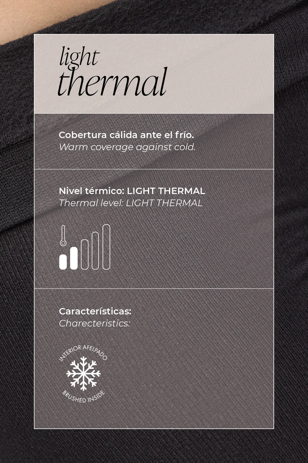 Collants compridos sem punho 140 denier preto - Image 3