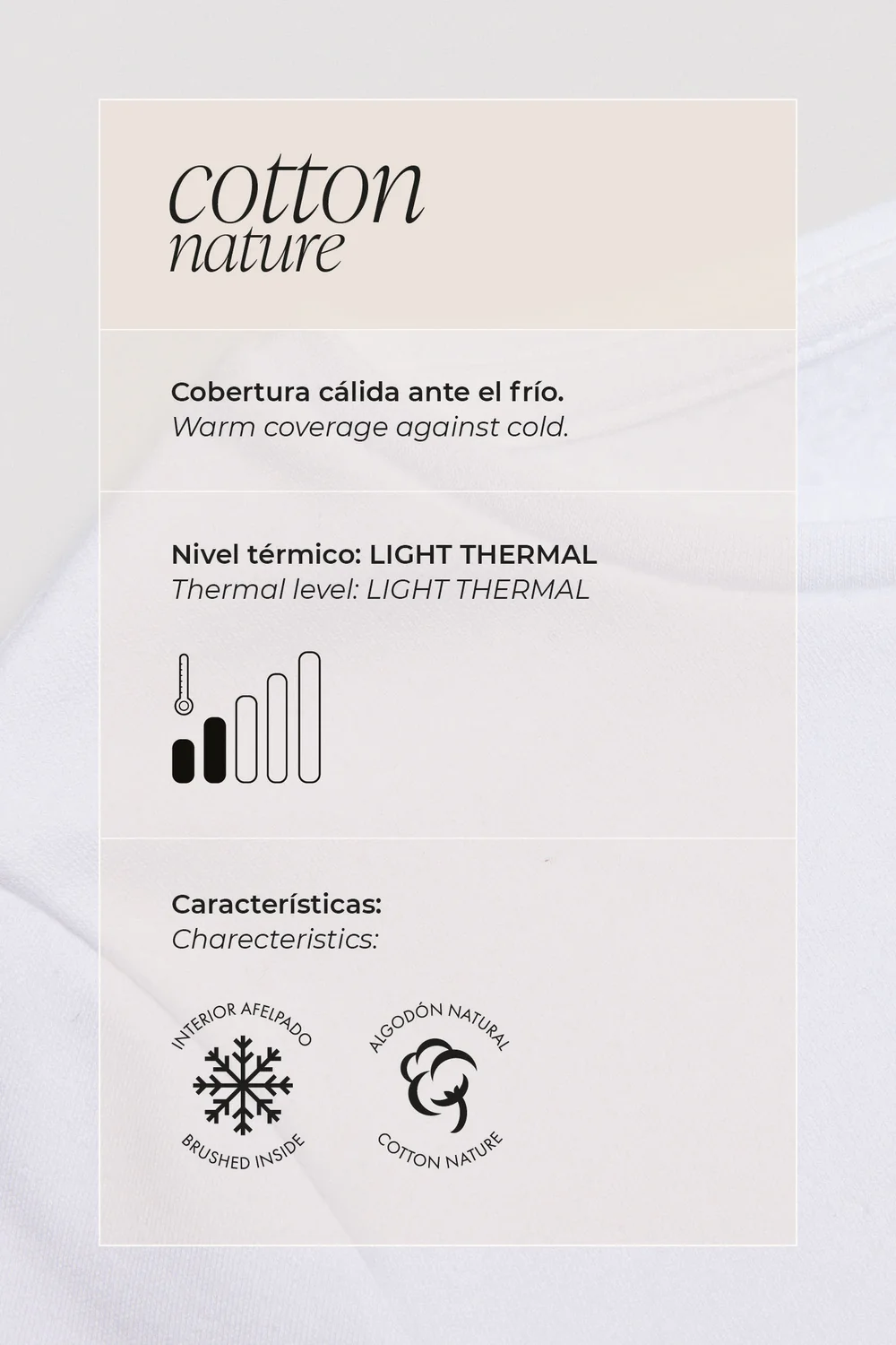 Camisola branca quente de manga comprida com gola semi-cisne - Image 4