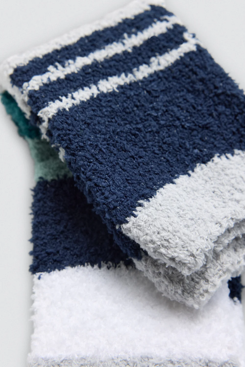 Meias de flanela com punhos antipressão e estampa geométrica - Image 7