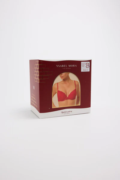 Soutien push-up com aro de renda vermelha - Image 7