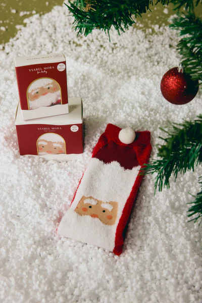 Meias infantis antiderrapantes de Natal