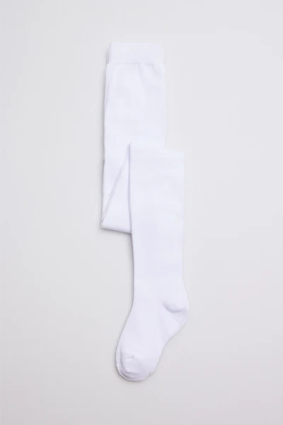 Collant infantil branco clássico