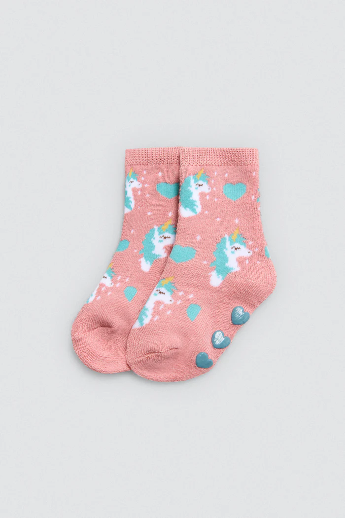 Pacote com 2 meias térmicas antiderrapantes para bebê - Image 7