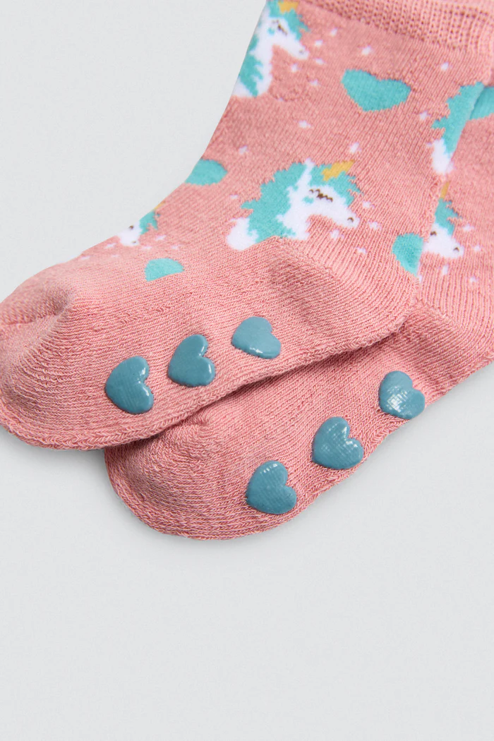 Pacote com 2 meias térmicas antiderrapantes para bebê - Image 6