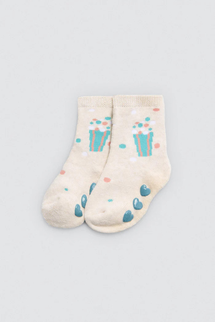 Pacote com 2 meias térmicas antiderrapantes para bebê - Image 8